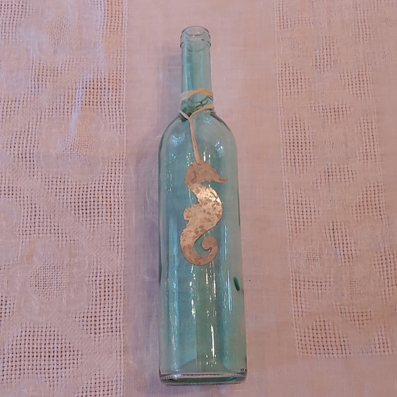 Seahorse Decorative Glass Bottle - Picture 4 of 11